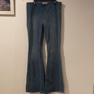 Free People Dark Blue Flare Jeans